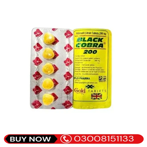  Black Cobra 200mg Tablets in Pakistan