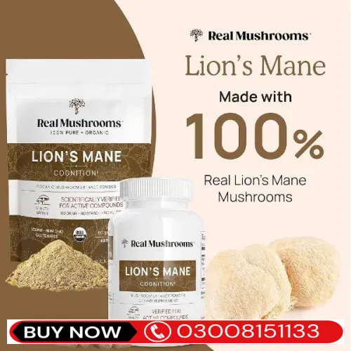  Real Mushrooms Lion’s Mane Capsules In Pakistan